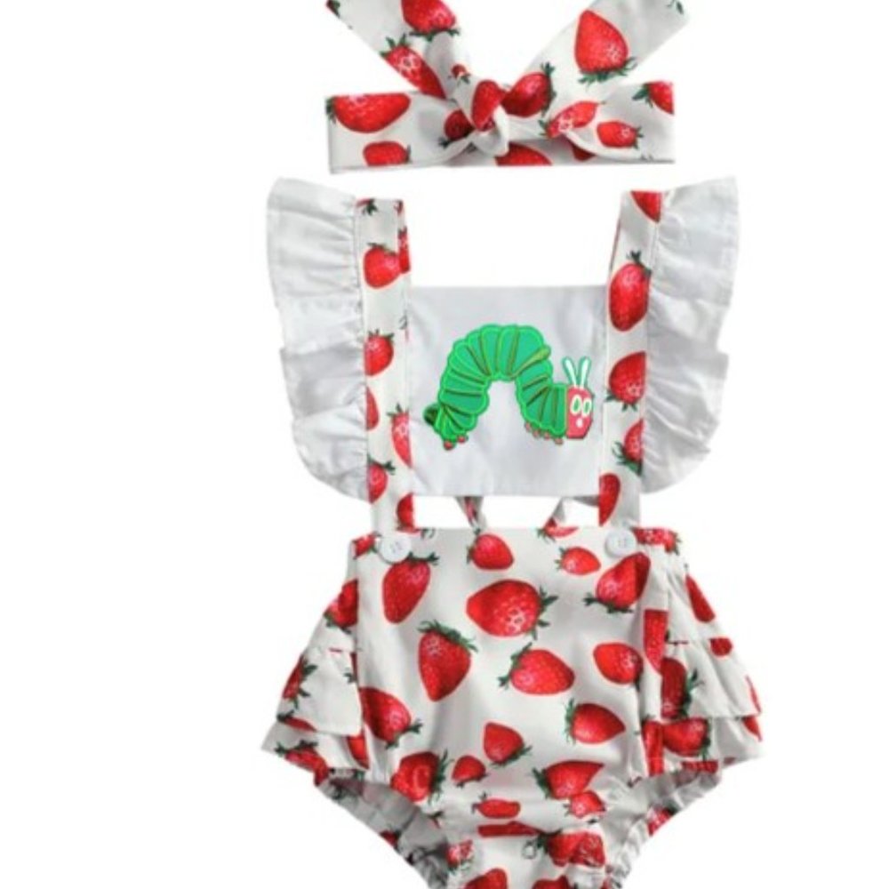 The Very Hungry Caterpillar Birthday Romper Dress Clothes outfit